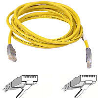 Belkin RJ45 CAT-5e Crossover UTP Patch Cable 10m yellow (F3X126B10MGY-YM)
